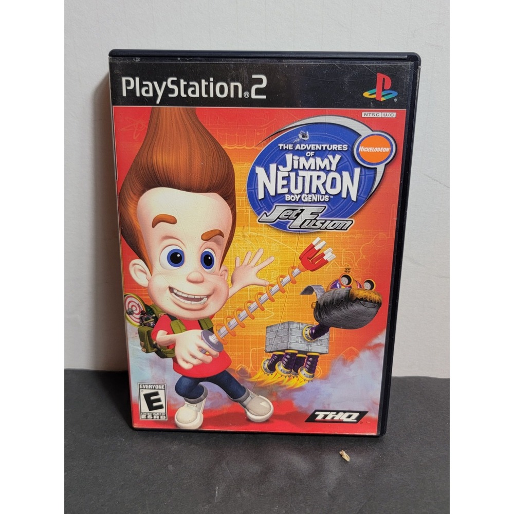 2003 Adventures of Jimmy Neutron Boy Genius Jet Fusion Sony PlayStation 2 PS2